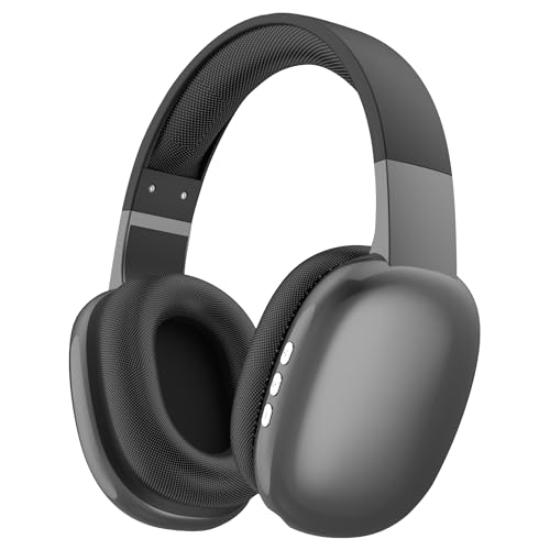 Gabba Goods Wireless Over Ear Bluetooth Headphones with Microphone - Wireless Headset -Noise Reduction - Bluetooth, Wired,Built in Micro SD for Travel, Home, Work TV,PC,Gaming,Cellphone (Black) - color: Black