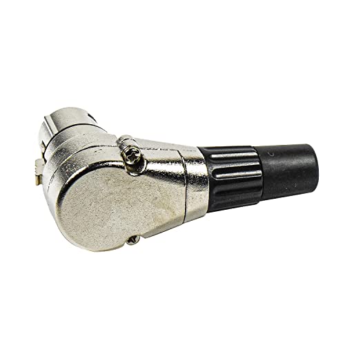 HQRP 4-Pack 3-Pin XLR Adjustable Right Angle Female Connector with 7 Different Position, Compatible with Pro Audio DJ Band XLR Plug Jack Right Angle 3 Pin Mic Microphone Speaker Audio Cable Connector - style: Female