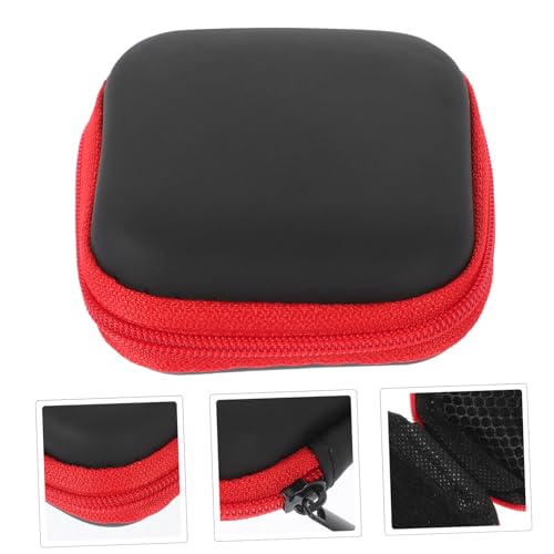 SHINEOFI Portable EVA Earbuds Case Zipper Closure Travel Organizer for Earbuds and Accessories Compact Storage Bag for Electronic Cables for Travel and Home Use