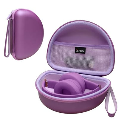 Case for Beats Studio Pro/Solo 4/Studio3/Solo3 Headphone Dark Purple | Hard Carrying Travel Case for Beats Studio Pro/Solo 4/Studio3/Solo3 Wireless Headphone - color: PU Dark Purple