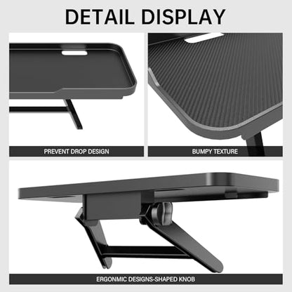 CABTE Adjustable Steel TV Top Shelf, Floating TV Stand, Universal Monitor Shelf for Soundbar, Game Console, Cable Box, Router Shelves (11.8 x 4.9 inch) - style: 11.8 x 4.9 inch