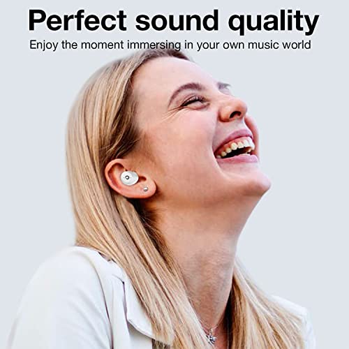 X9 Wireless Earbuds Bluetooth 5.3 Headphones Waterproof Stereo Earphones in Ear Touch Control with Microphone Headset with Deep Bass for Sport, Gaming and Running(White) - color: White