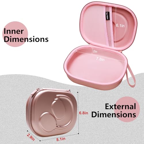 Case for JBL Tune 510BT/720BT/770NC/520BT/520C/670NC Headphone Rose Gold | Hard Carrying Travel Case for JBL Live 670NC/770NC/680NC/780NC Headphones - color: Rose Gold