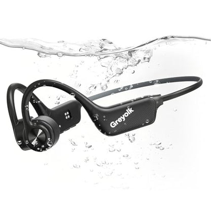 Swimming Headphones,Bone Conduction Headphones Bluetooth 5.3,IP68 Waterproof,32G Memory Sports Headphone,Underwater Headphone with MP3-Player for Swim,Open Earphones for Swimming Running