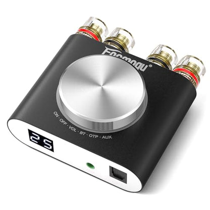 Facmogu M6 200W Mini Bluetooth 5.0 Audio Power Amplifier, 100Wx2 Dual Channel HiFi Stereo Mini Speaker AMP w/Optical/AUX/BT Input, Home Audio Wireless Amplifier Receiver with 24V Power Supply - Black - color: Black, size: 100W+100W