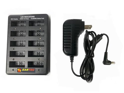 EARTEC HUB7D Ultralite-HD 7 Person Full Duplex Wireless Intercom Headset Communication System, Dual Ear Headsets, Up to 1000ft Range, U.S. Company - color: Dual Ear, size: 7 Users