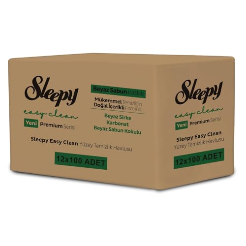Sleepy Easy Clean White Soap Additive Surface Cleaning Towel, 1200 Sheets - size: 12 Pack (1200 Count)