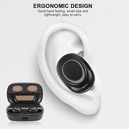 Bluetooth Earbuds True Wireless Small Size Ergonomic Design with Charging Bay for Travel and Outdoor Activities