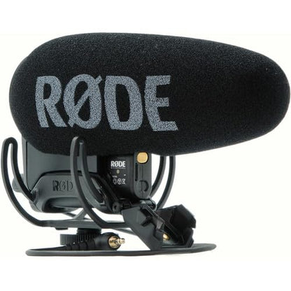 Rode VideoMic Pro+ On-Camera Shotgun Microphone Bundle with DeadCat VMP+ Artificial Fur Wind Shield — Safety Channel Supercardioid Camera-Mount Mic for Filmmaking, Vlogging, Documentary, Weddings