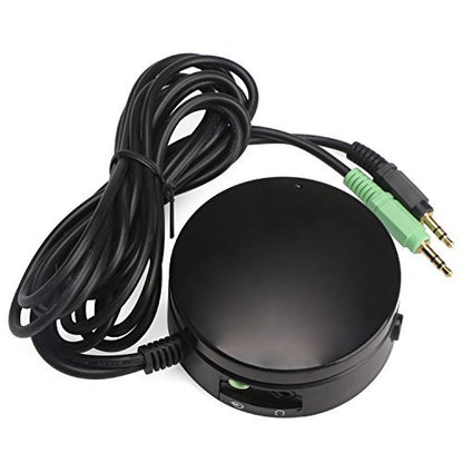 DROK® Computer Speakers Headphones Audio Switch Converter Volume Control, Speaker Switching Device for Switching Back and Forth Between Computer Audio and Headphones with 5 Feet Cable