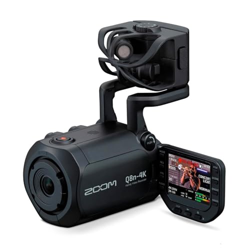 Zoom Q8n-4K Video Recorder for Musicians, Streamers & Filmmakers | 4K Video, 2 XLR Inputs, Stereo Microphones, Webcam Mode, For Music, Podcasts, and Streaming