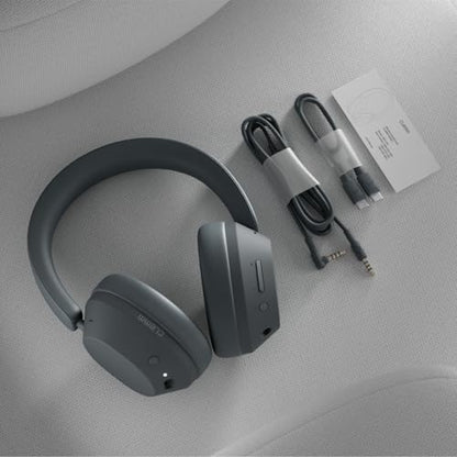 Clemm Preset Wireless Over-Ear Headphones, 95H Playtime, Bluetooth, 40mm Drivers, Built-in Mic, Memory Foam Earcups, Aux Cable Included, Foldable Design, Graphite - color: Graphit