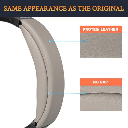 SOULWIT Ear Pads Cushions + Headband, Replacement Kit for Sony WH-1000XM4 (WH1000XM4) Over-Ear Headphones, Replacement Headstrap Pad & Earpads Repair Part - Silver - color: Silver