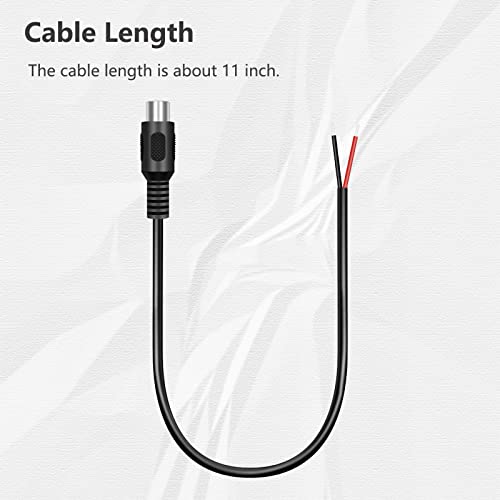 4 Pack RCA Female to Speaker Wire, RCA Female Plug Adapter Connector to Bare Wire Open End Audio Cable for Amplifier Audio Video Receiver Speakers