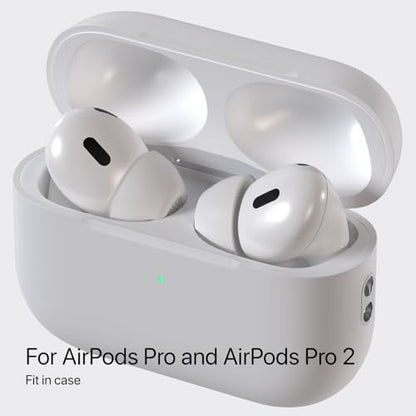 AirFoams Pro Active Ultra V10.0 Memory Foam Lifetime Replacement Ear Tips for AirPods Pro 1 & 2 – Flexible Silicone Shield, Anti Slip, Better All Day Comfort, Secure, Noise Cancelling (3 Pairs-S/M/L)