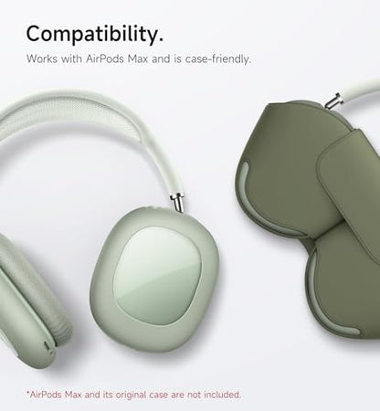 SURITCH for AirPods Max Case Cover, TPU Anti-Scratch Ear Cups Cover for Apple AirPods Max - Cyan - color: Cyan