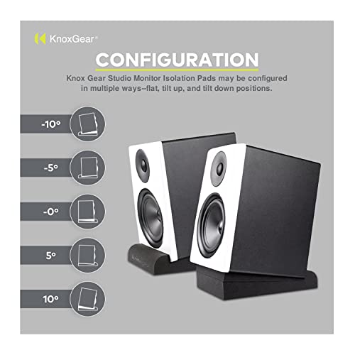 Knox Gear Studio Monitor Isolation Pads for 3-4-Inch Speakers 2-Pack