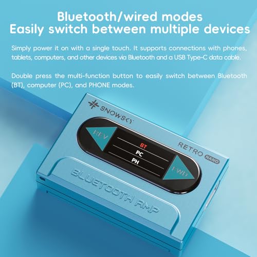 FiiO/Snowsky Retro Nano Bluetooth USB DAC AMP with LDAC, aptX Adaptive, aptX LL (3.5mm Unbalanced & 4.4mm Balanced Output) (White) - color: White