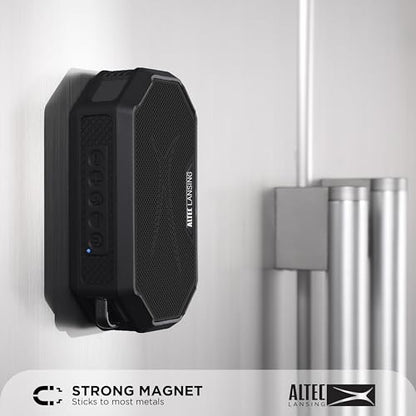 Altec Lansing Portable Bluetooth Speaker HYDRAMINI 2.0, IP67 Waterproof, Portable Speaker, 12h Playtime, Wireless Pairing, USB-C Quick Charge, Magnetic Bluetooth, Voice Assistant Integration - color: Black