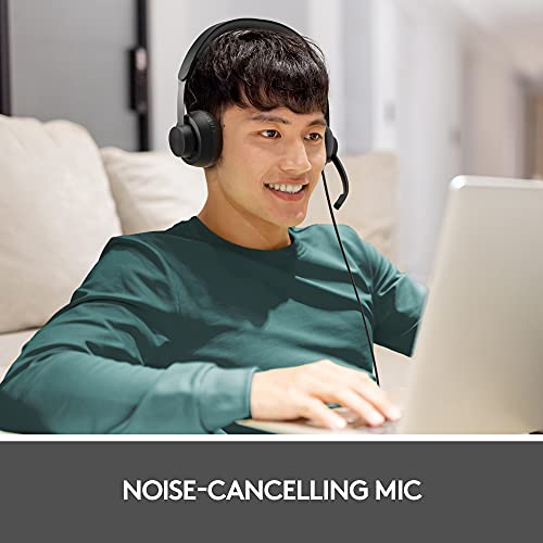Logitech Zone 750 Wired On-Ear Headset Noise Canceling Microphone
