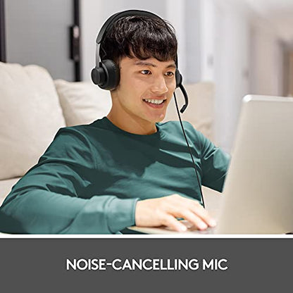 Logitech Zone 750 Wired On-Ear Headset Noise Canceling Microphone