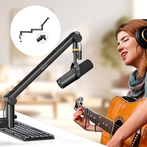 Stable Rotating Boom Arm Holder with Hidden Cable Routing for Home Studio Broadcasting Stable Rotating Boom Arm Holder with Hidden Cable Routing for Home Studio Broadcasting - color: Regular 1style