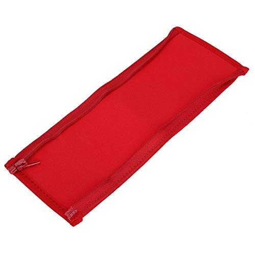 Semme Replacement Headset Earphone Cushion Headband Pad Cover for Iron M50 Soft Protein Skin Zippered Design for Noise Reduction Slip Comfort (Red) - color: Red