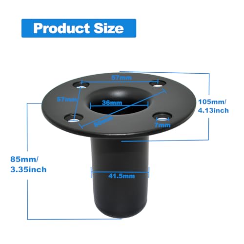 Speaker Stand Top Hat, 4.13"x3.29", All Metal, 2 Packs