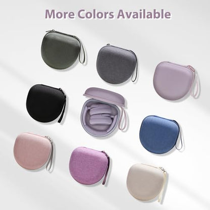 Headphone Case for JLab/Beats/TOZO/BERIBES/Picun Etc Headphones, Mauve | for JLab JBuds Lux ANC/Go Lux ANC, Beats Studio Pro/Solo 4 3,TOZO HT3,KVIDIO Etc Headphone, Hard Shell Case for Travel Home - color: Mauve