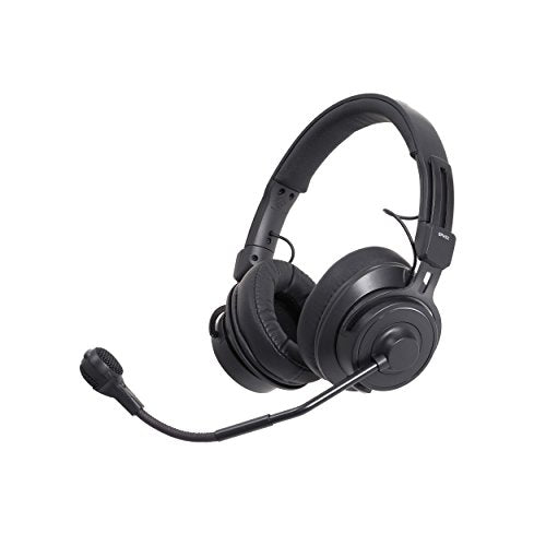 Audio-Technica BPHS2 Broadcast Stereo Headset with Hypercardioid Dynamic Boom Microphone Black - size: Stereo, style: BPHS2 XLR/6.3 mm