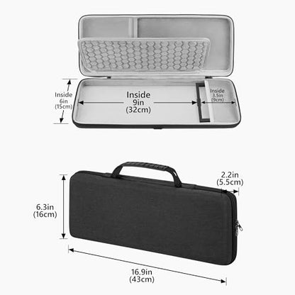 GEEKRIA Hard Shell Travel Case Compatible with Ableton Move, Audio Sampler Carrying Bag (Dark Gray)
