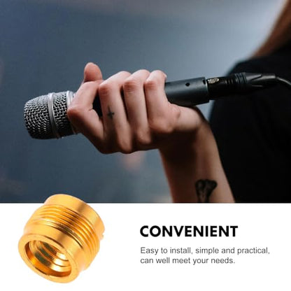 8pcs Metal Microphone Adapter Set 3/8" Female to 5/8" Male Thread Adapter for Mic Stand with Noise Reduction and Secure Fit, Unique Design for Microphone Mounts and Shock Mount