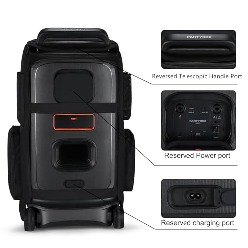 Case for JBL PartyBox 520 Waterproof Shockproof with Pockets