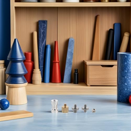 Hemobllo Tripod Adapter Screw Set for Mic Stand and Camera Tripod, Aluminum Alloy Material Secure and Stable Connection, for Photography Studio and Podcast Use