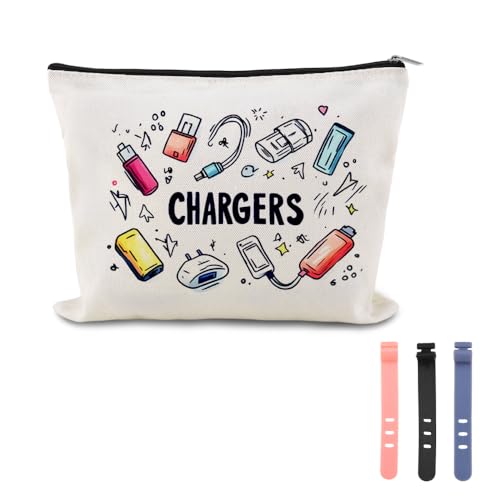 Travel Charger Organizer Bag for Cords and Cables Plug Charging Bag Earphone Storage Pouch Small Electronic Makeup Bags Wire Charge Holder Pouch with Zipper Usb Pouches for Travel Gifts for Women Mens - color: Travel Charger Organizer Bag for Cords