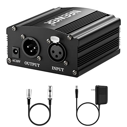 NEEWER 1-Channel 48V Phantom Power Supply with Adapter - style: NW-100