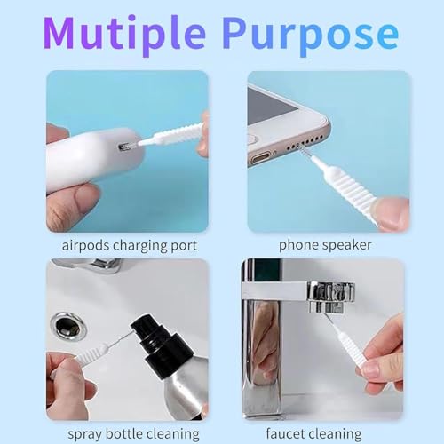 13 Pcs Phone Speaker Cleaning Kit - Cell Phone Port Cleaning Brush, Phone Charger Port Cleaner Kit | Reusable Cleaning Brush with Soft Gentle Bristles, Non Skid Charging Port Cleaning Kit