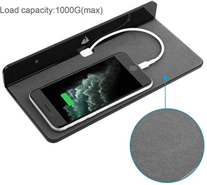 2-Pack Acrylic Wall Speaker Holder Mount, Black, Large, Modern Style, Wall Mount for Small Devices, Shelf - color: Black, size: Large