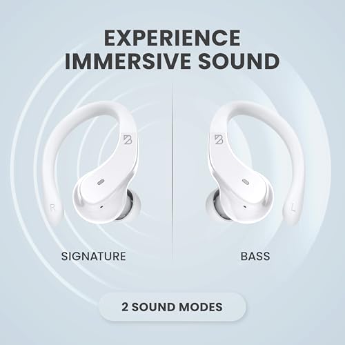 Back Bay Audio Runner Wireless Earbuds for Running, Wrap Around Earbuds - color: White