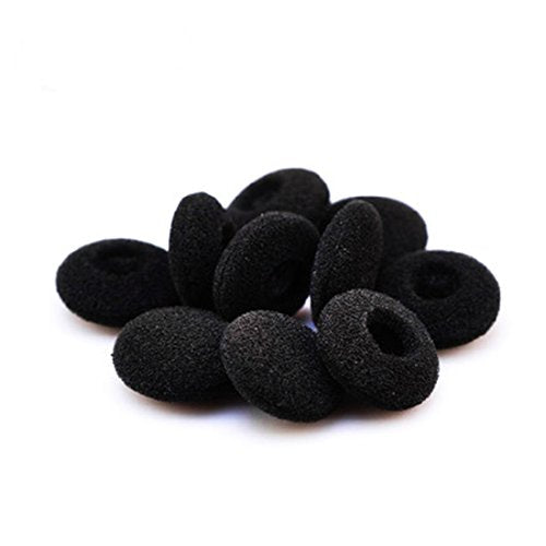 uxcell 100 Pcs Black Sponge Earbud Headphone Cap Ear Pads Cover Replacement
