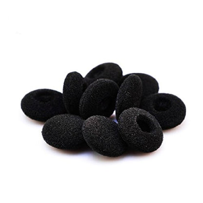 uxcell 100 Pcs Black Sponge Earbud Headphone Cap Ear Pads Cover Replacement