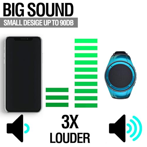 Frewico X10 Wearable Bluetooth Speaker Watch with Open-Ear Safety | Features IP45 waterproof wrist speaker, TF card player, mic, and music RGB lights for cycling, running, or job sites.