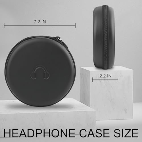 Hard Headphone Case for JBL Tune 510BT / 520BT Over-Ear Headphones, Black - color: BLACK