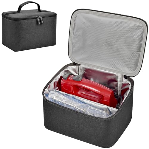 Hand Mixer Storage Case for KitchenAid 5, 6, 7 and 9 Speed Mixers - color: Grey