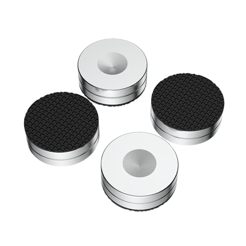 HiFi Speaker Stand Feet Pads, 30x10mm, Stainless Steel Speaker Isolation Feet for DVD/Amplifier/Turntables/Subwoofer - size: 30x10mm