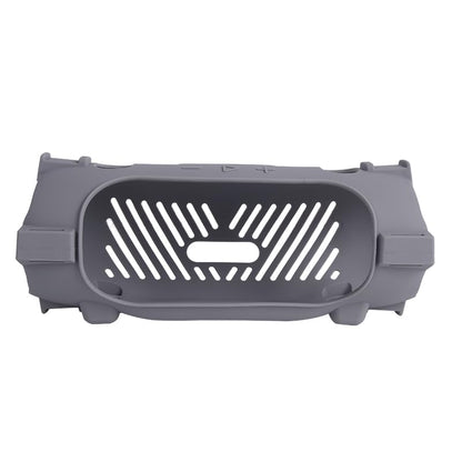 Silicone Case Cover for JBL Charge 6 Portable Bluetooth Speaker, Soft Protective Sleeve Travel Carrying Protective Cover Speaker Silicone Case with Shoulder Strap and Bike Strap (Gray) - color: Gray