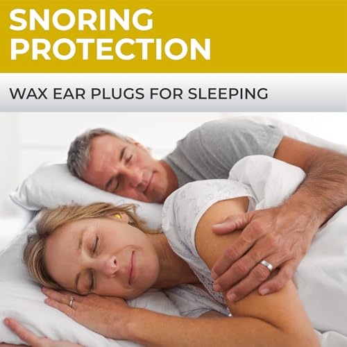Peace&Quiet | PQ Wax Ear Plugs for Sleeping, Swimming - Soft Noise Cancelling Silicone Gel Wax Earplugs for Sleep and Swimmers, Ear Protection with Sound Blocking Level of 32 Db, Yellow - color: Yellow