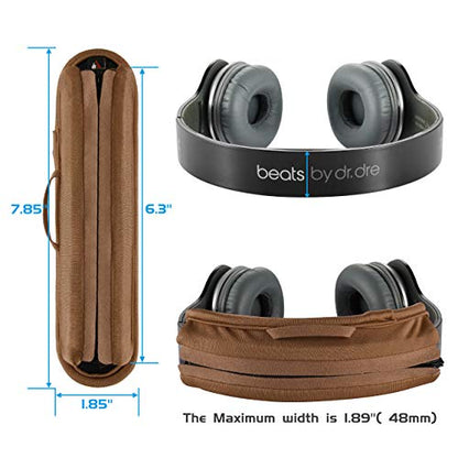 Universal Replacement Headband Cushion Pad Cover Protector Compatible with ATH M50X, QC 35i/35ii, QC25, Solo 2/Solo 3, Studio 2/3 Headphones (Brown) - color: Brown