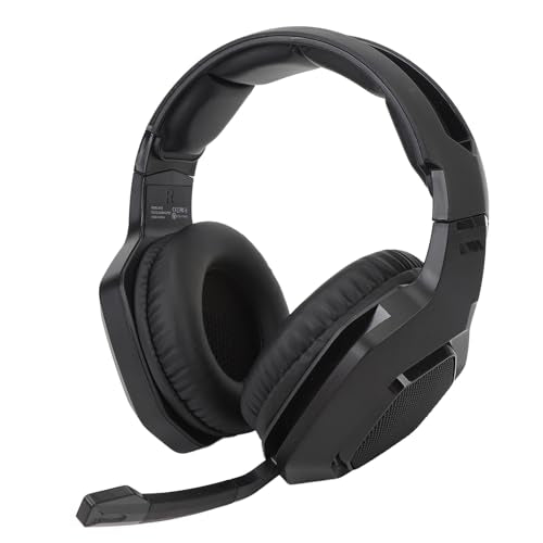 Gaming Headset, Gaming Headphone Memory with Foam Ear Cushions, Active Noise Cancelling Mic 3.5mm Wired Connection PC Gaming Headphone for (Black) - color: Black