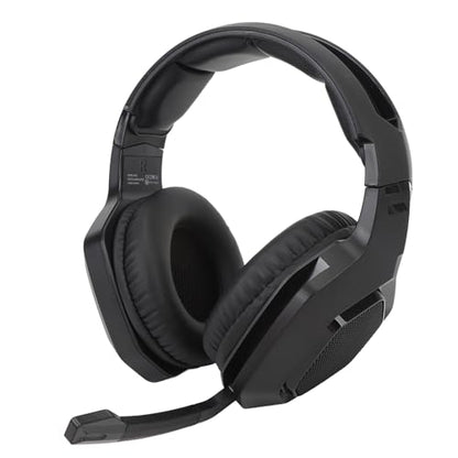 Gaming Headset, Gaming Headphone Memory with Foam Ear Cushions, Active Noise Cancelling Mic 3.5mm Wired Connection PC Gaming Headphone for (Black) - color: Black
